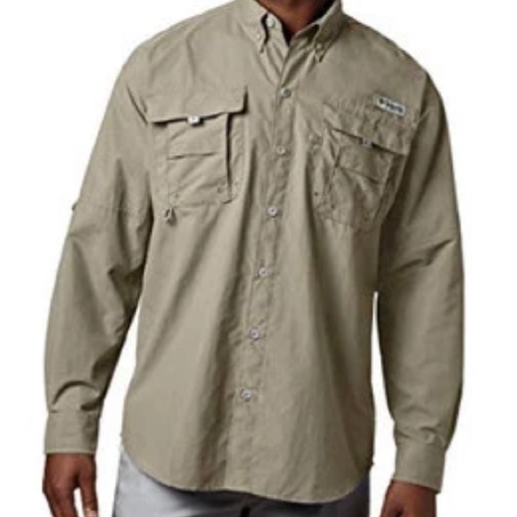 Columbia Other - Columbia PFG Khaki Long Sleeved Button Down Shirt - Men’s Size XL